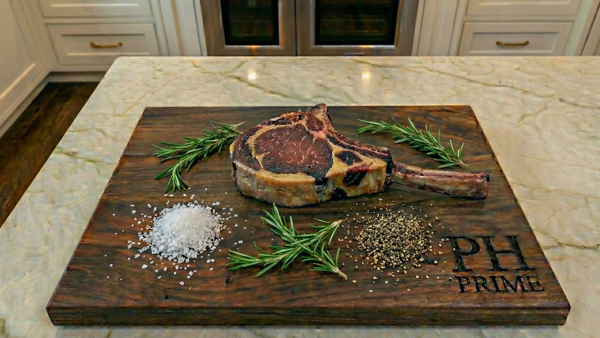 Beeler's Heluka Natural Pork Dry-Aged Single Tomahawk Rib Chop non-Frenched