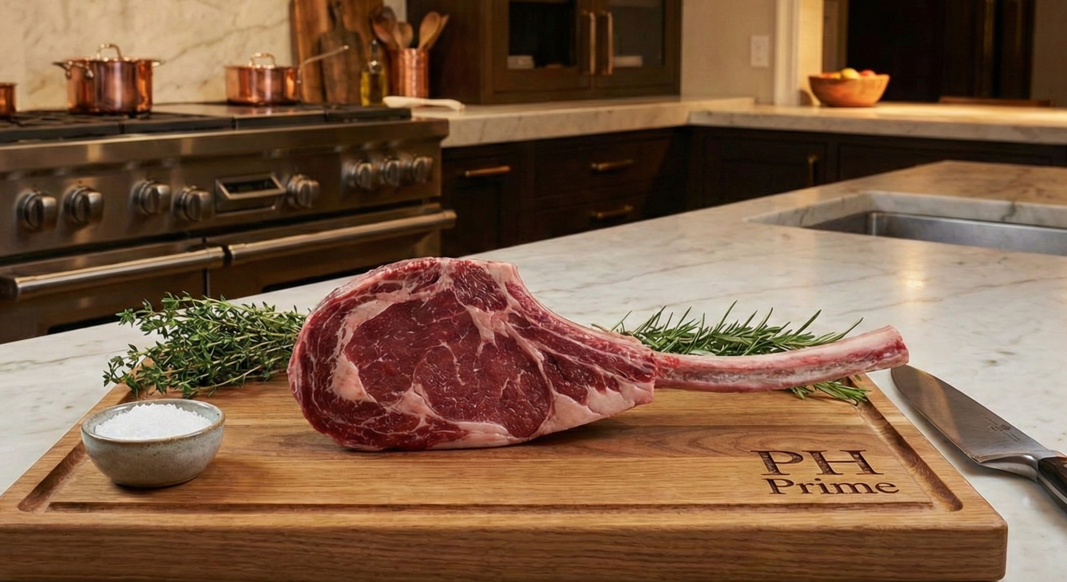 European Boar Tomahawk Frenched