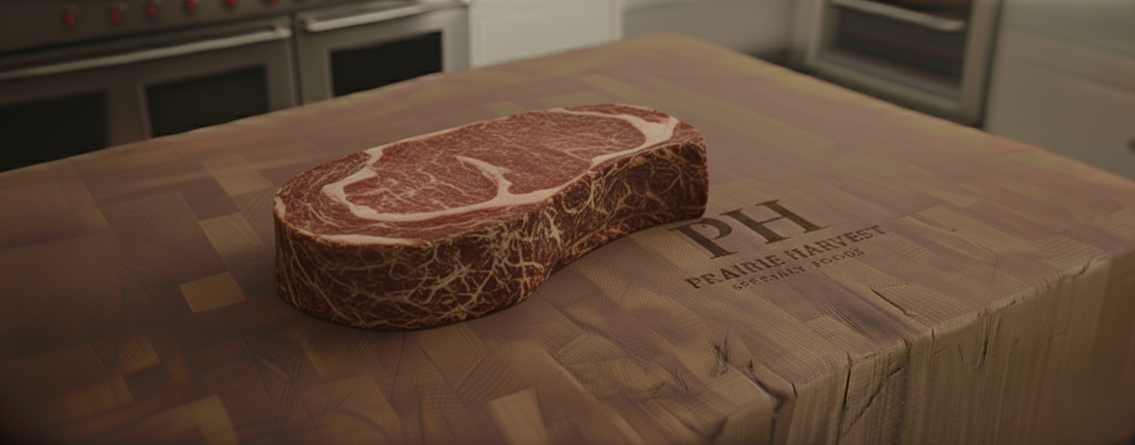 Piedmontese Beef Dry-Aged Ribeye Steak Bone-In