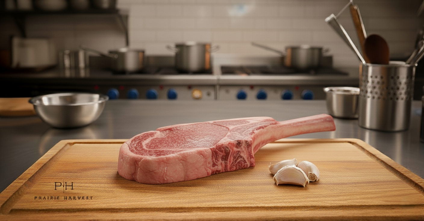 American Bison Cowboy Steak